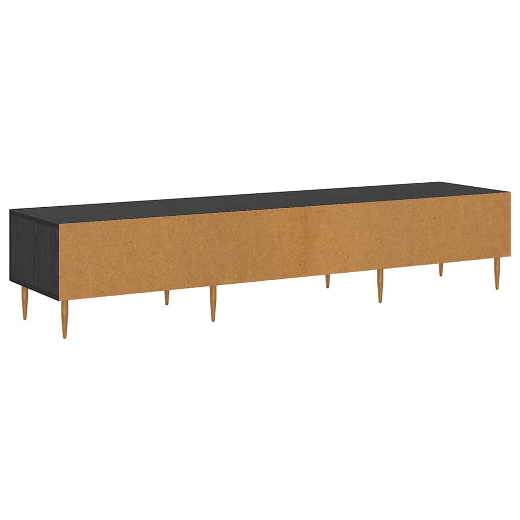 TV-Schränk 150 x 36 x 30 cm Schwarz Eichen-Optik Holzwerkstoff