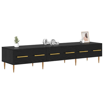 TV-Schränk 150 x 36 x 30 cm Schwarz Eichen-Optik Holzwerkstoff