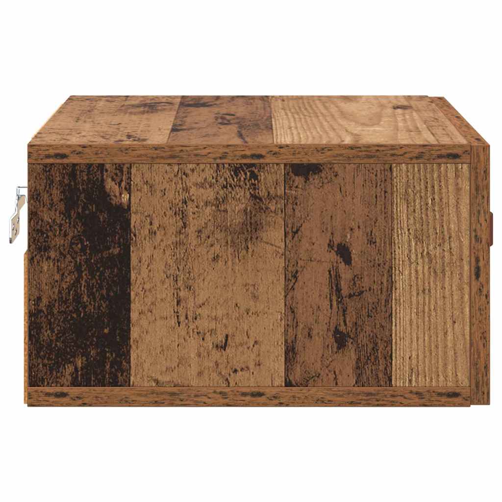 Wandmontiertes Nachttischchen 35 x 35 x 20 cm Holzwerkstoff