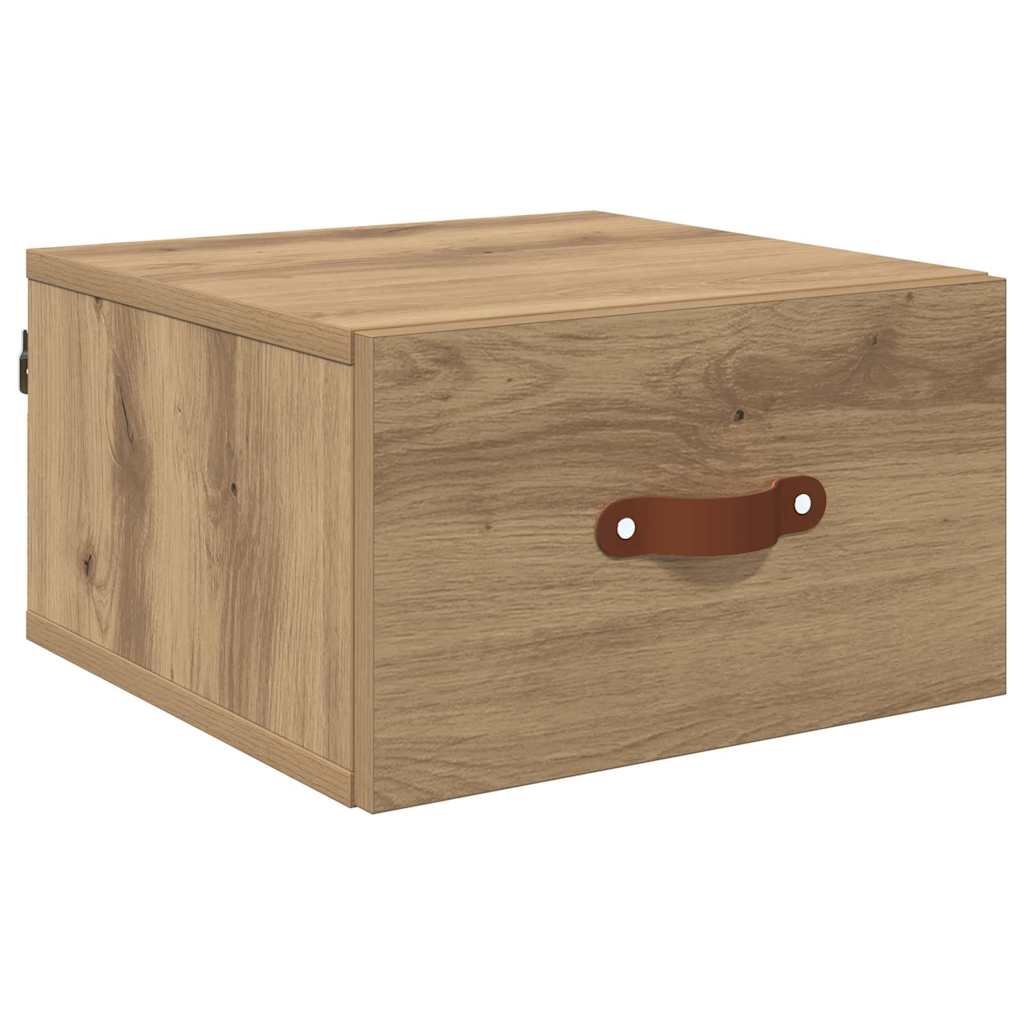 Wandmontiertes Nachttischchen 35 x 35 x 20 cm Holzwerkstoff
