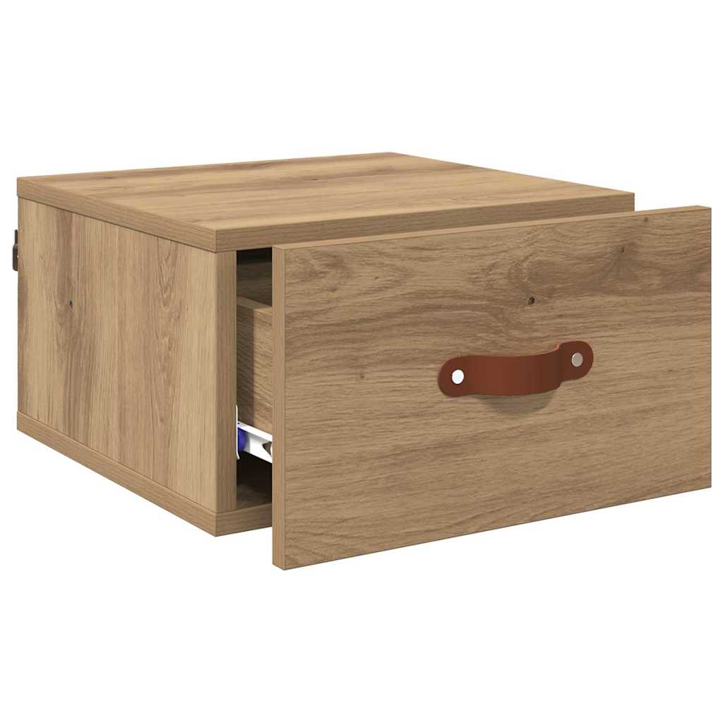 Wandmontiertes Nachttischchen 35 x 35 x 20 cm Holzwerkstoff