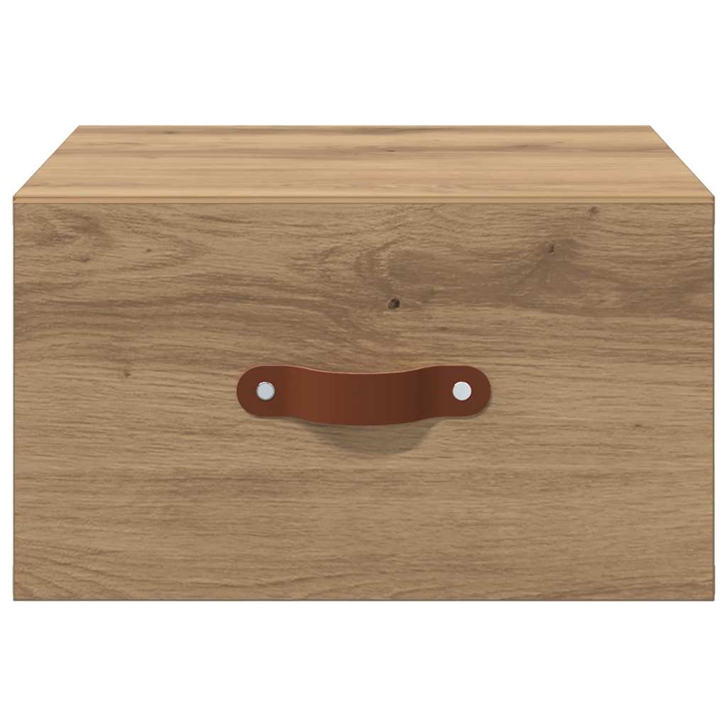 Wandmontiertes Nachttischchen 35 x 35 x 20 cm Holzwerkstoff
