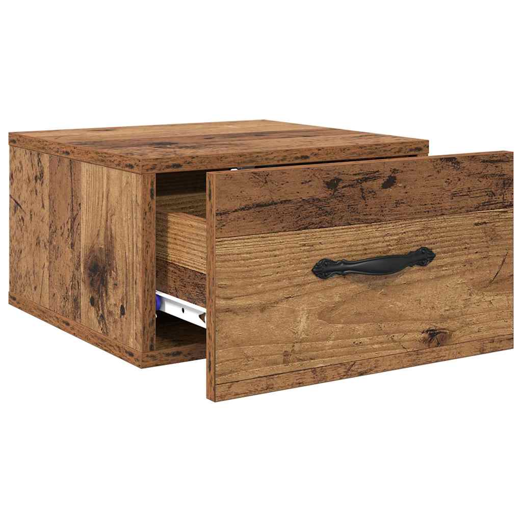 Nachttisch 2 stk. Altholz 35 x 35 x 20 cm Holzwerkstoff