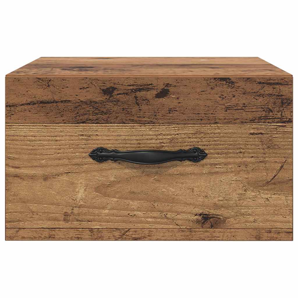 Nachttisch 2 stk. Altholz 35 x 35 x 20 cm Holzwerkstoff