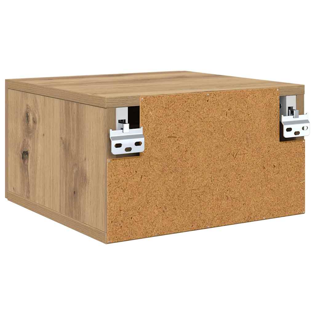 Nachttisch 2 stk. Artisan-Eiche 35 x 35 x 20 cm Holzwerkstoff