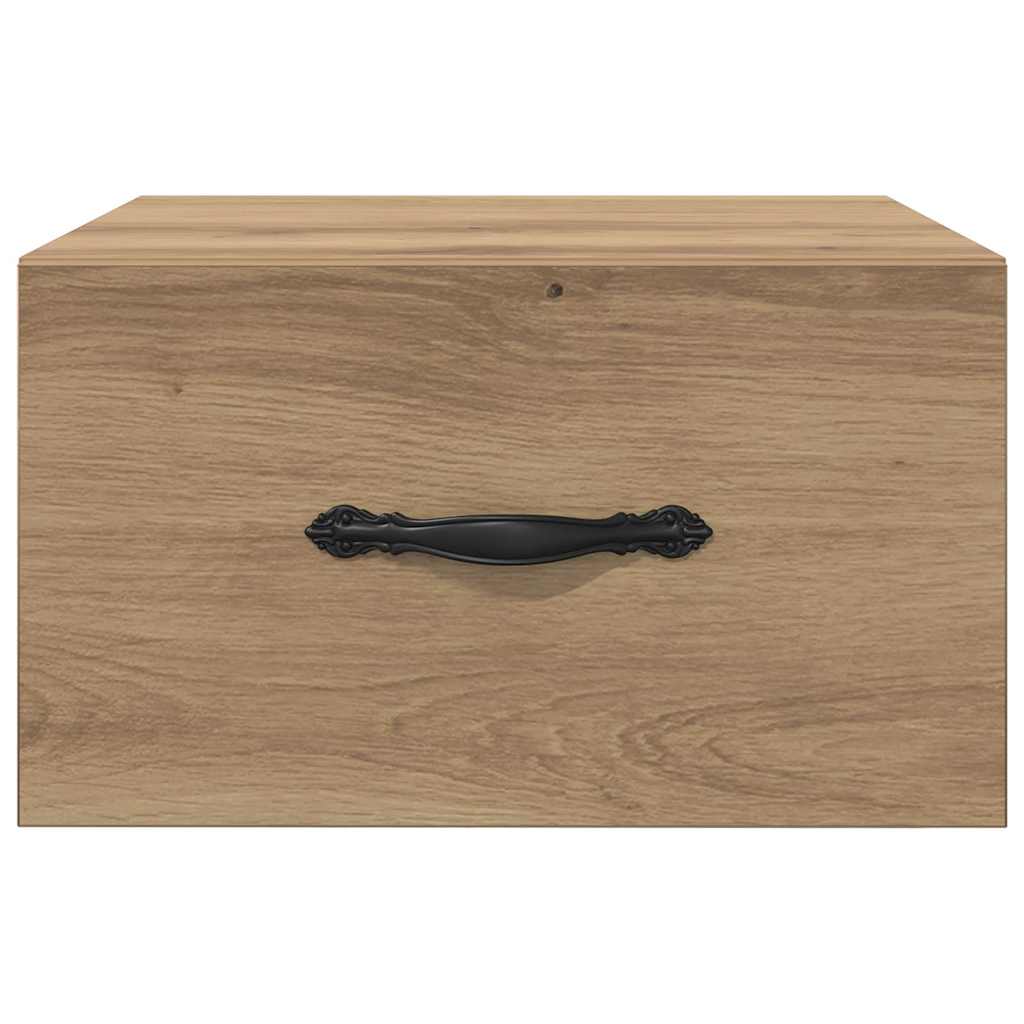 Nachttisch 2 stk. Artisan-Eiche 35 x 35 x 20 cm Holzwerkstoff