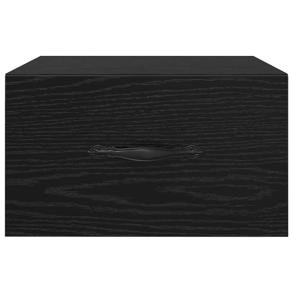 Nachttisch Schwarz Eichen-Optik 35 x 35 x 20 cm Holzwerkstoff