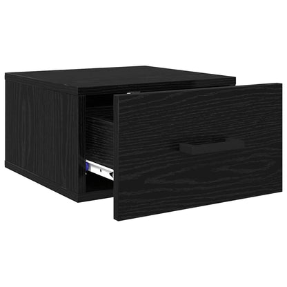 Nachttisch Schwarz Eichen-Optik 35 x 35 x 20 cm Holzwerkstoff