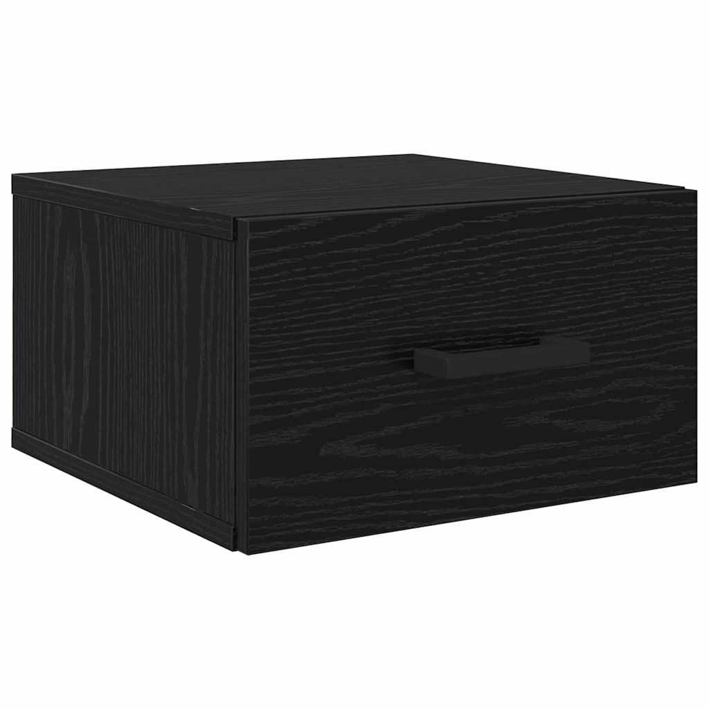 Nachttisch 2 Stk. Schwarz Eichen-Optik 35 x 35 x 20 cm