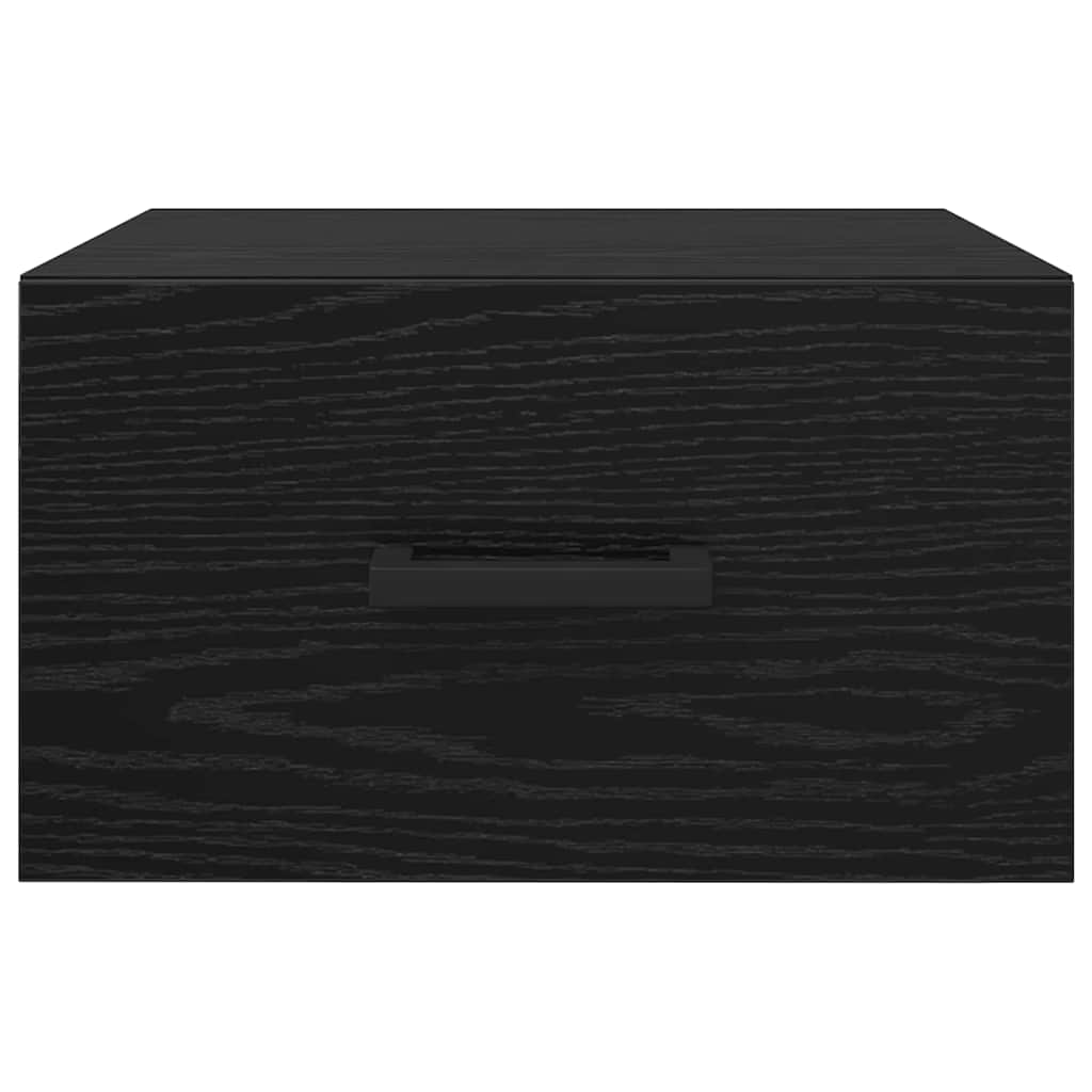 Nachttisch 2 Stk. Schwarz Eichen-Optik 35 x 35 x 20 cm