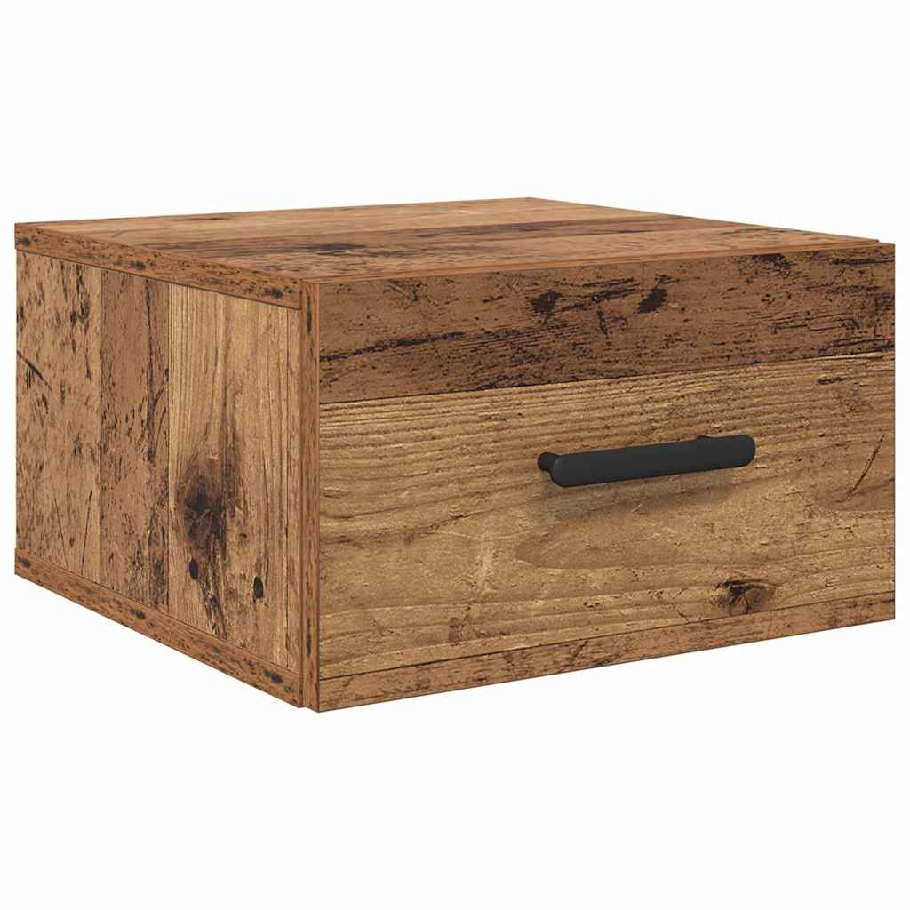 Nachttisch 35 x 35 x 20 cm Holzwerkstoff Altholz