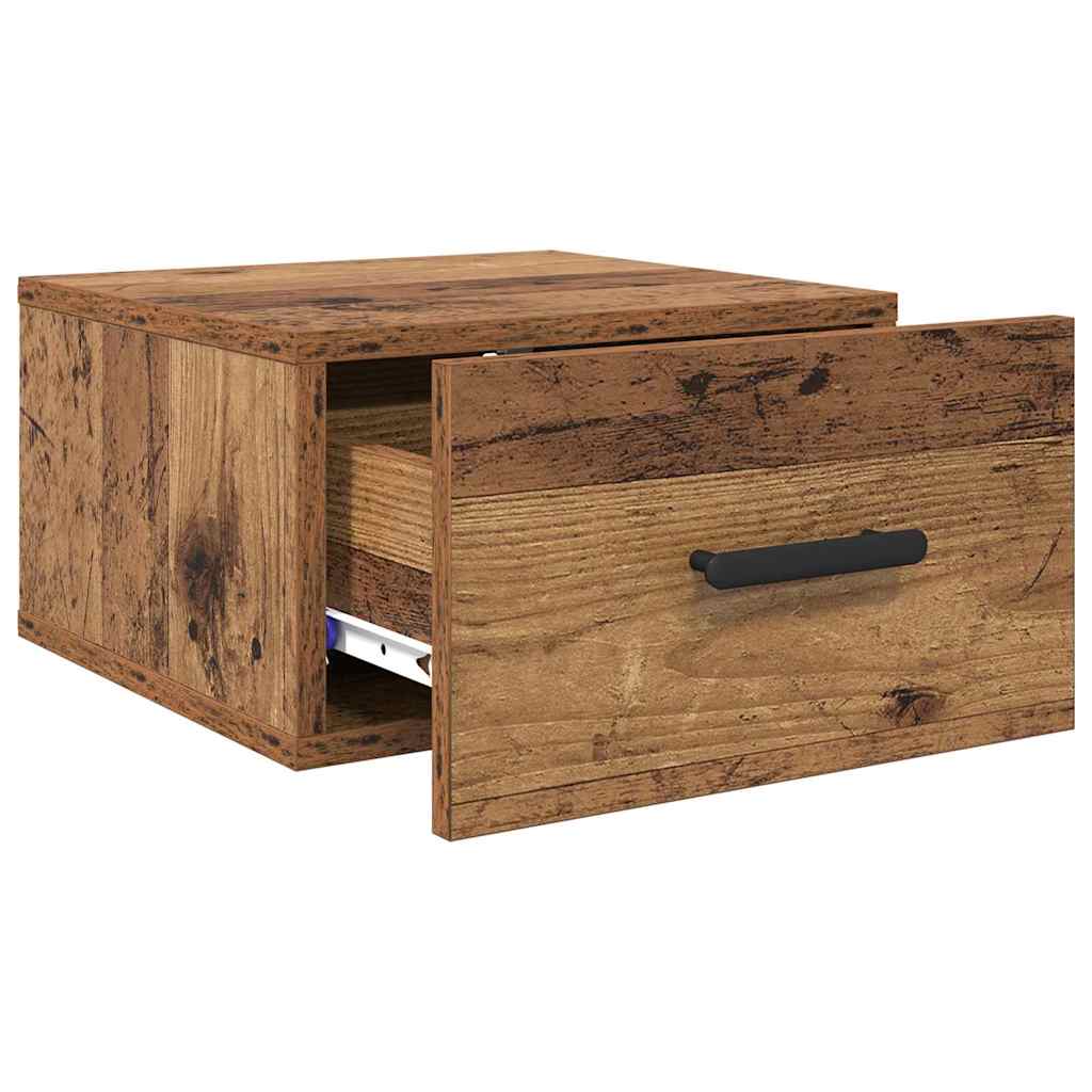 Nachttisch 35 x 35 x 20 cm Holzwerkstoff Altholz