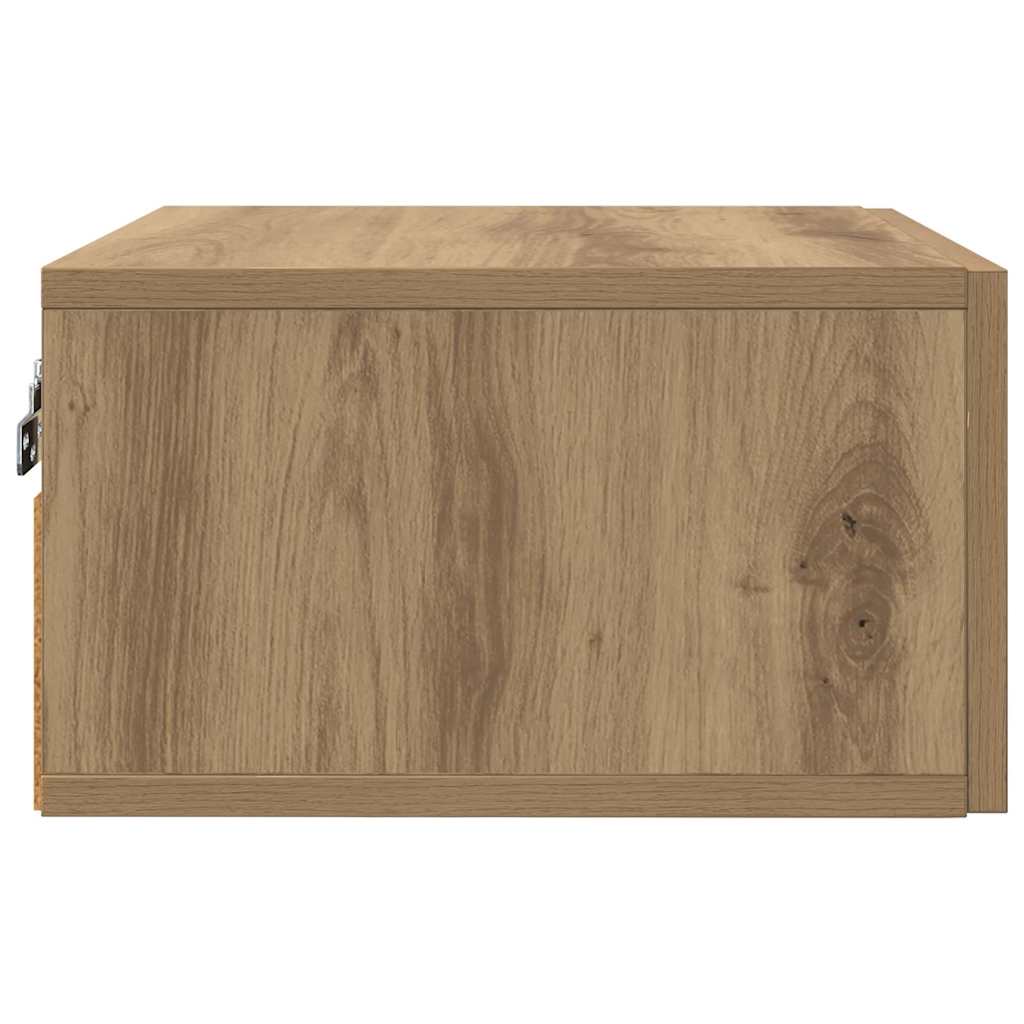 Nachttisch 35 x 35 x 20 cm Holzwerkstoff Artisan-Eiche