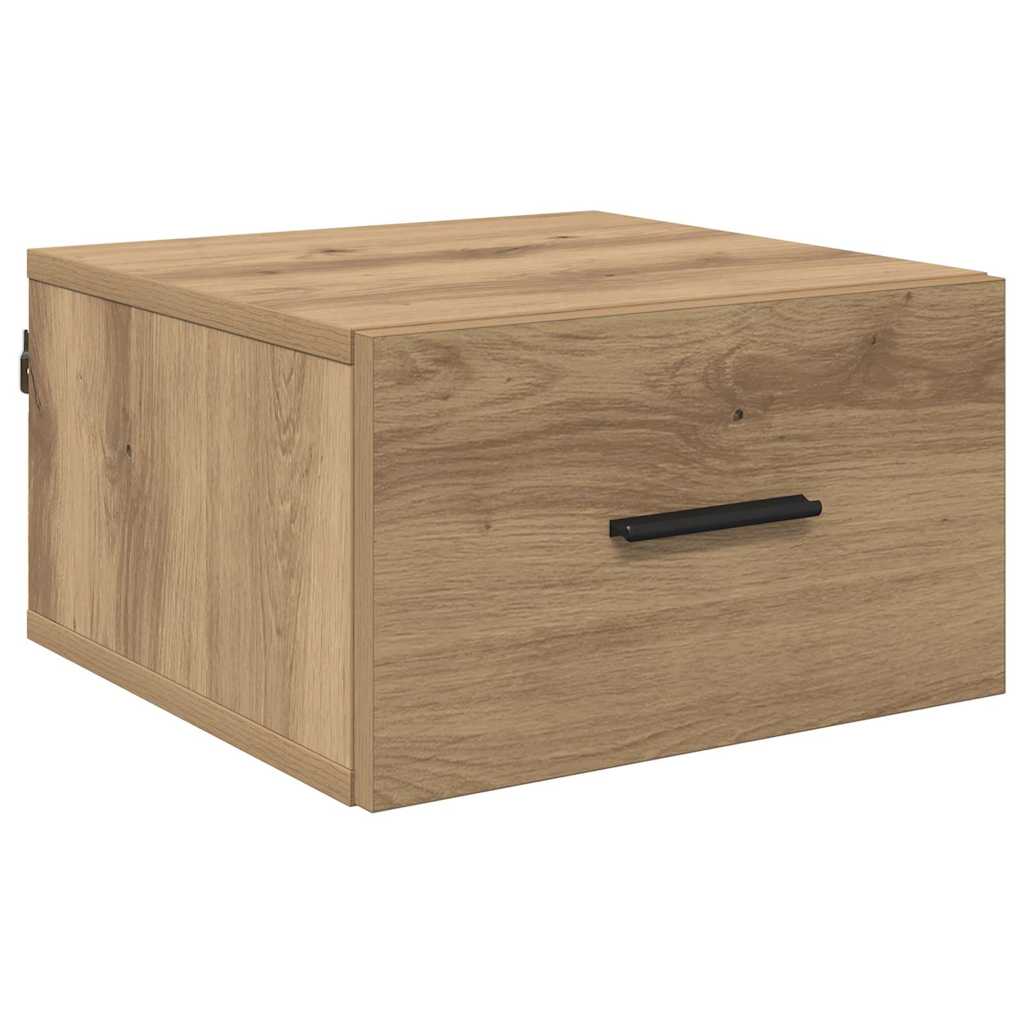 Nachttisch 2 Stk. Artisan-Eiche 35 x 35 x 20 cm Holzwerkstoff