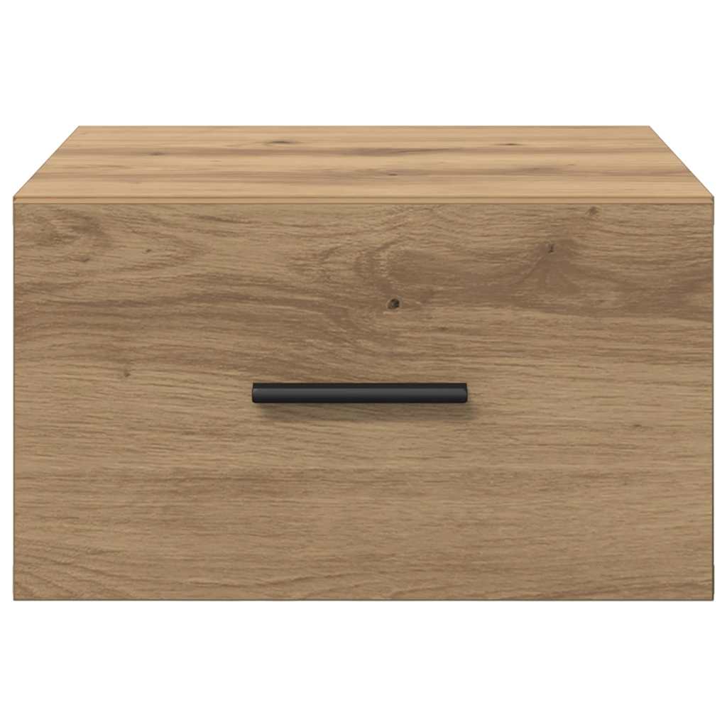 Nachttisch 2 Stk. Artisan-Eiche 35 x 35 x 20 cm Holzwerkstoff
