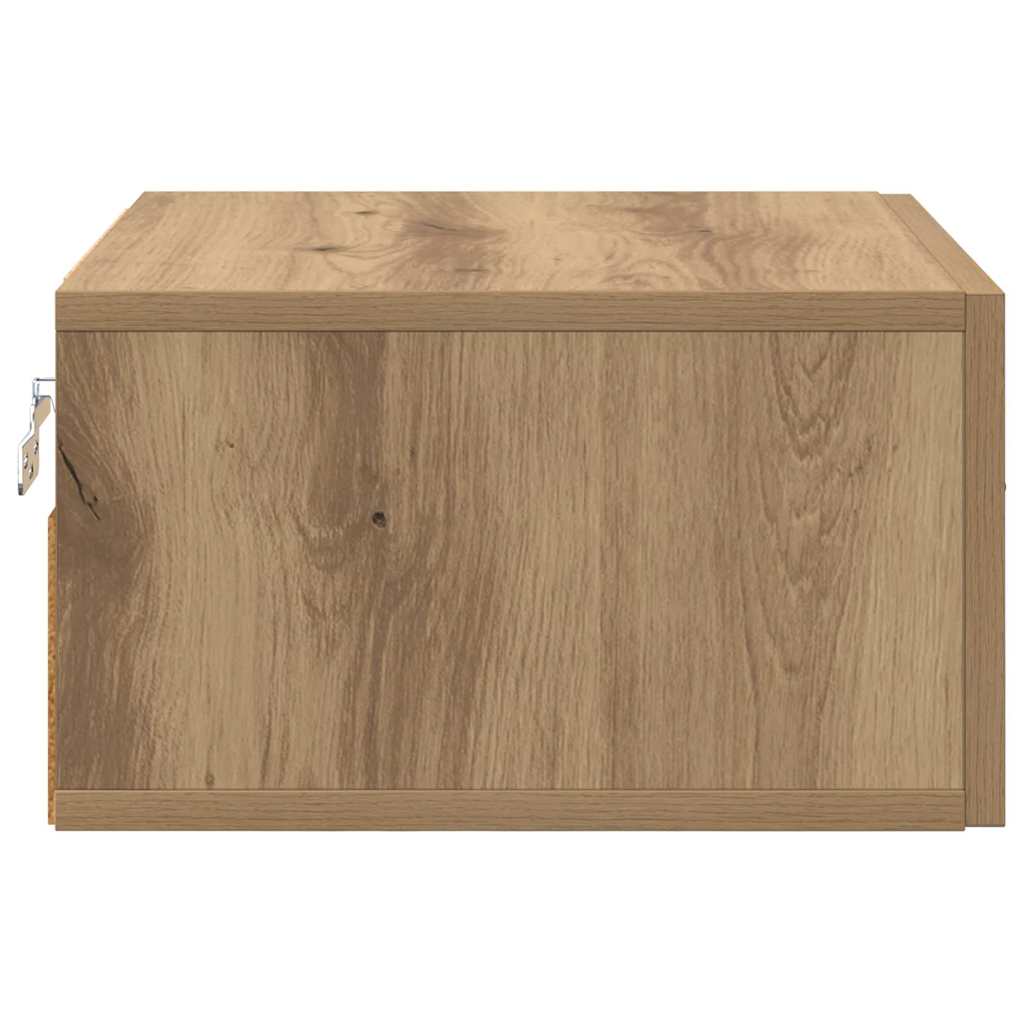 Nachttisch 2 Stk. Artisan-Eiche 35 x 35 x 20 cm Holzwerkstoff