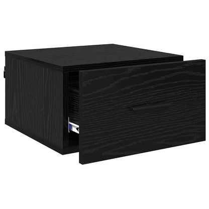 Nachttisch Schwarz Eichen-Optik 35 x 35 x 20 cm Holzwerkstoff