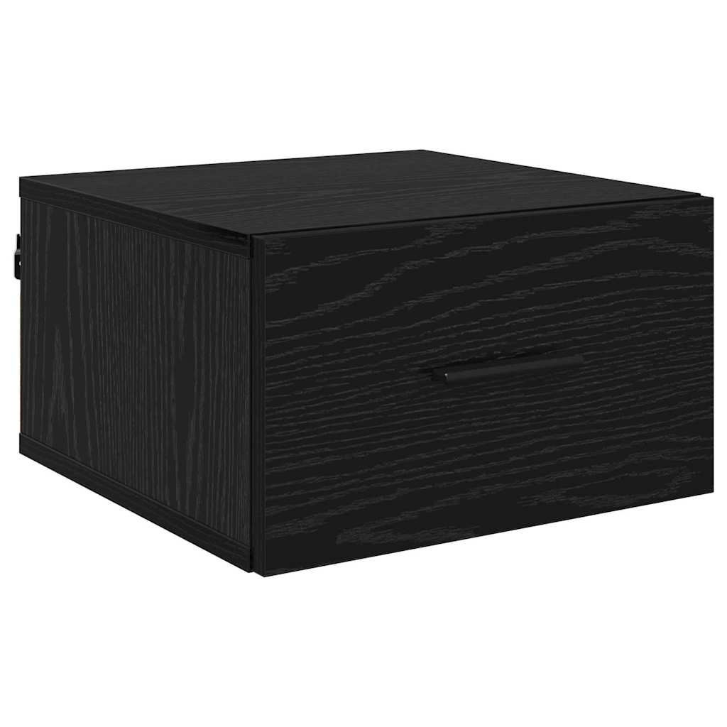 Nachttisch 2 Stk. Schwarz Eichen-Optik 35 x 35 x 20 cm