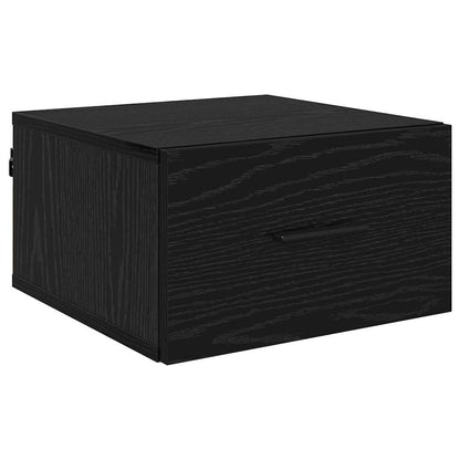 Nachttisch 2 Stk. Schwarz Eichen-Optik 35 x 35 x 20 cm