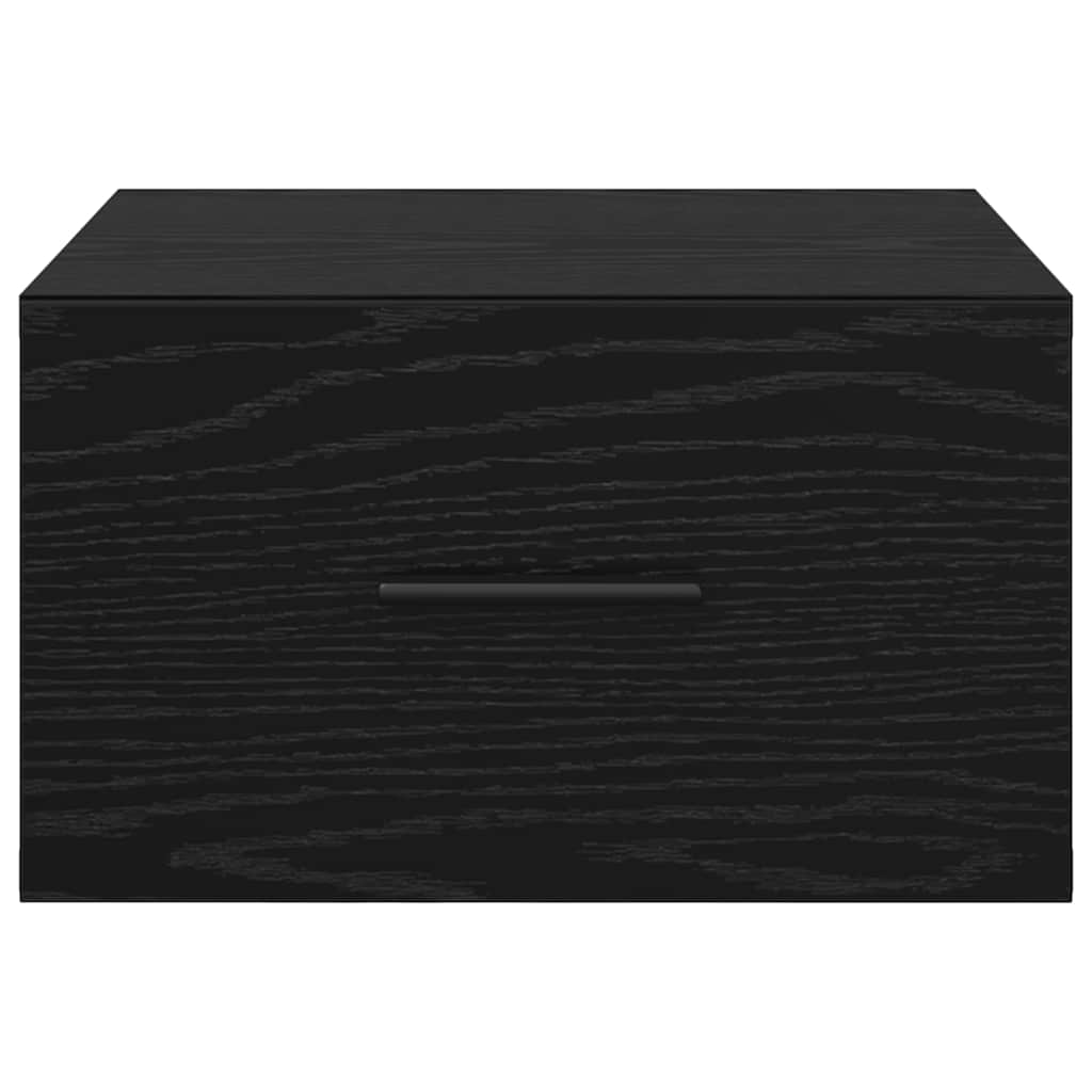 Nachttisch 2 Stk. Schwarz Eichen-Optik 35 x 35 x 20 cm