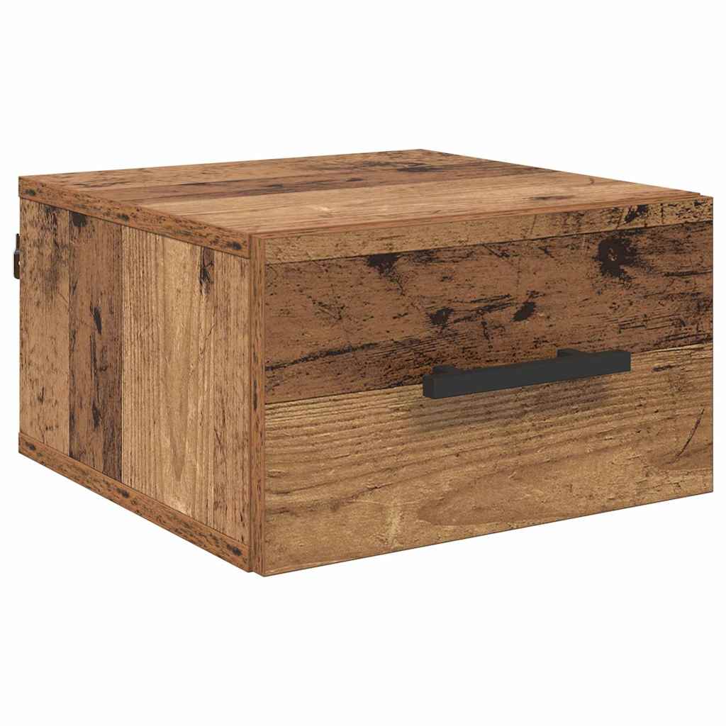 Nachttisch 35 x 35 x 20 cm Holzwerkstoff Altholz
