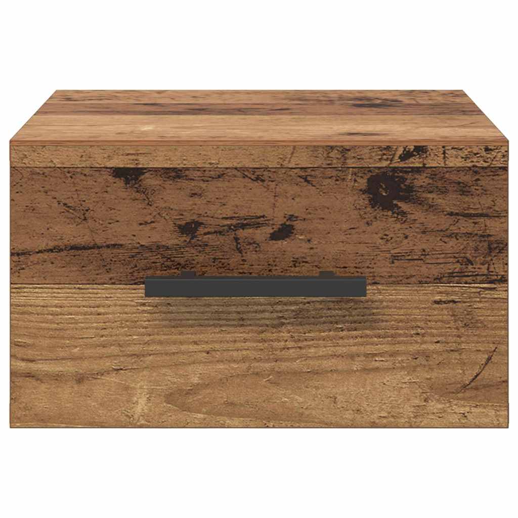 Nachttisch 35 x 35 x 20 cm Holzwerkstoff Altholz