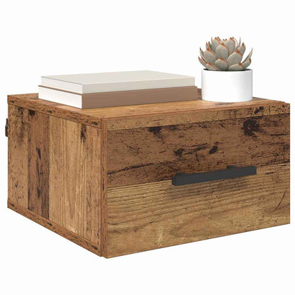 Nachttisch 35 x 35 x 20 cm Holzwerkstoff Altholz