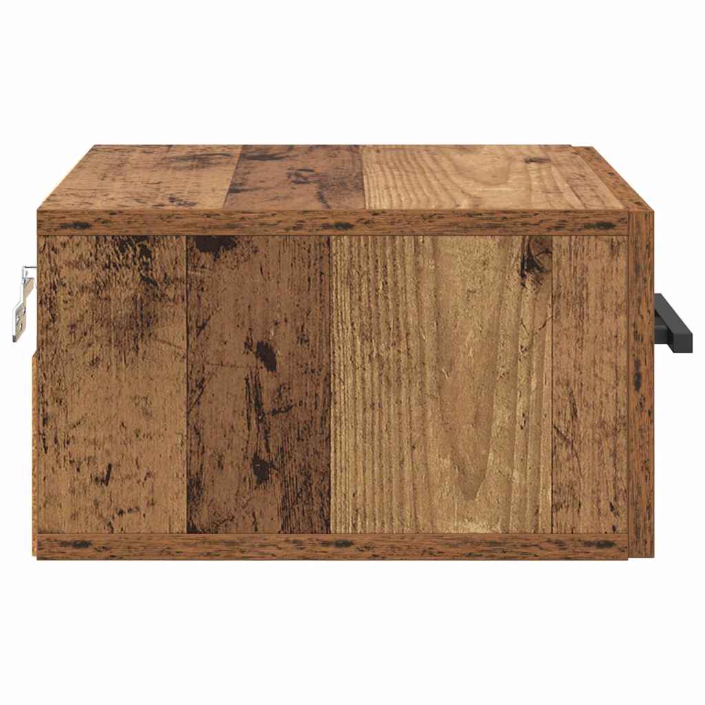 Nachttisch 35 x 35 x 20 cm Holzwerkstoff Altholz