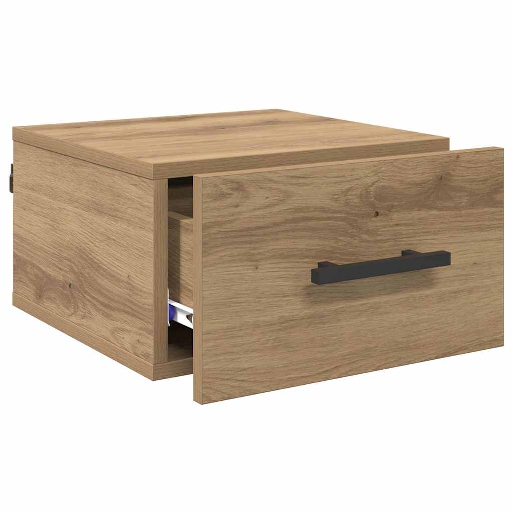 Nachttisch 35 x 35 x 20 cm Holzwerkstoff Artisan-Eiche