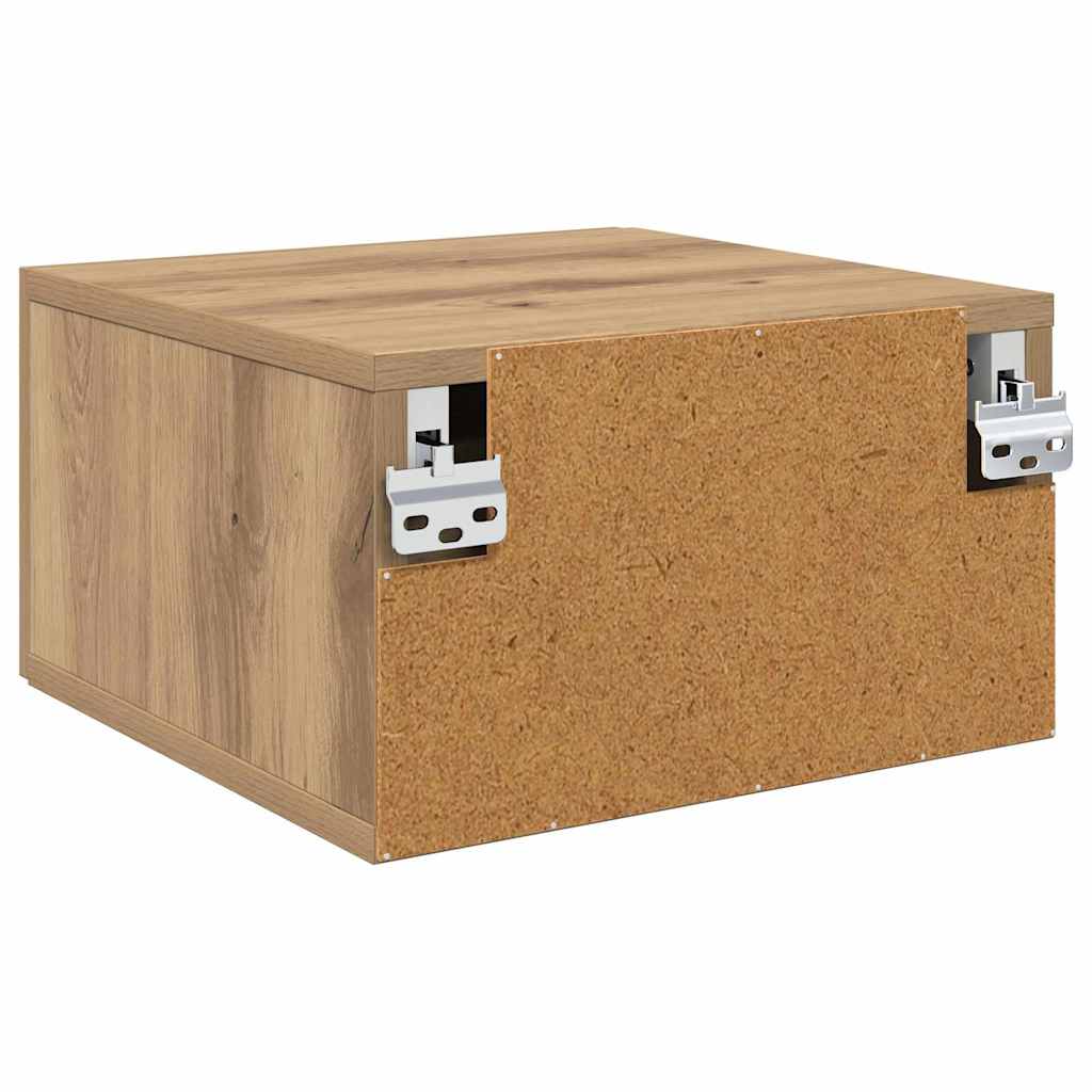 Nachttisch 35 x 35 x 20 cm Holzwerkstoff Artisan-Eiche