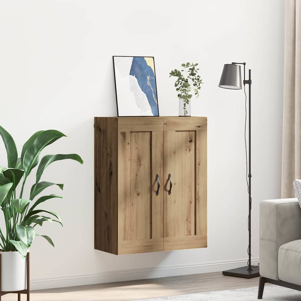 Wandschrank Artisan-Eiche 69,5 x 34 x 90 cm Holzwerkstoff