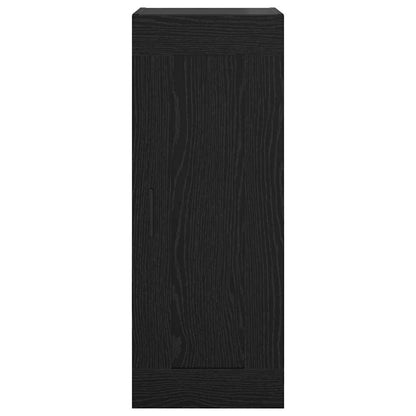 Wandschrank Schwarz Eichen-Optik 34,5 x 34 x 90 cm