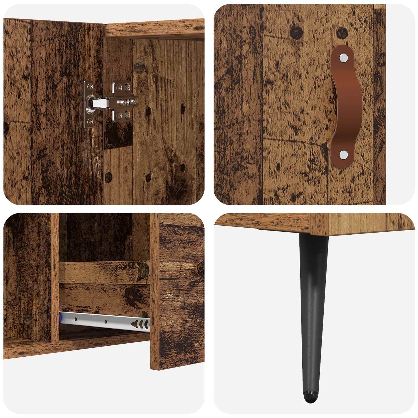 Sideboard Altholz 100 x 36 x 60 cm Holzwerkstoff