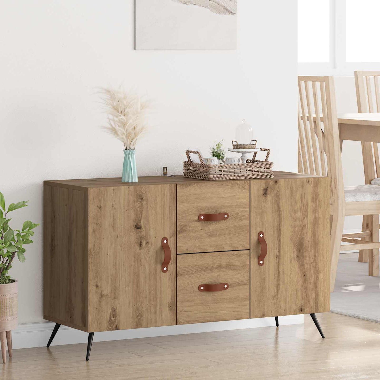 Sideboard Artisan-Eiche 100 x 36 x 60 cm Holzwerkstoff