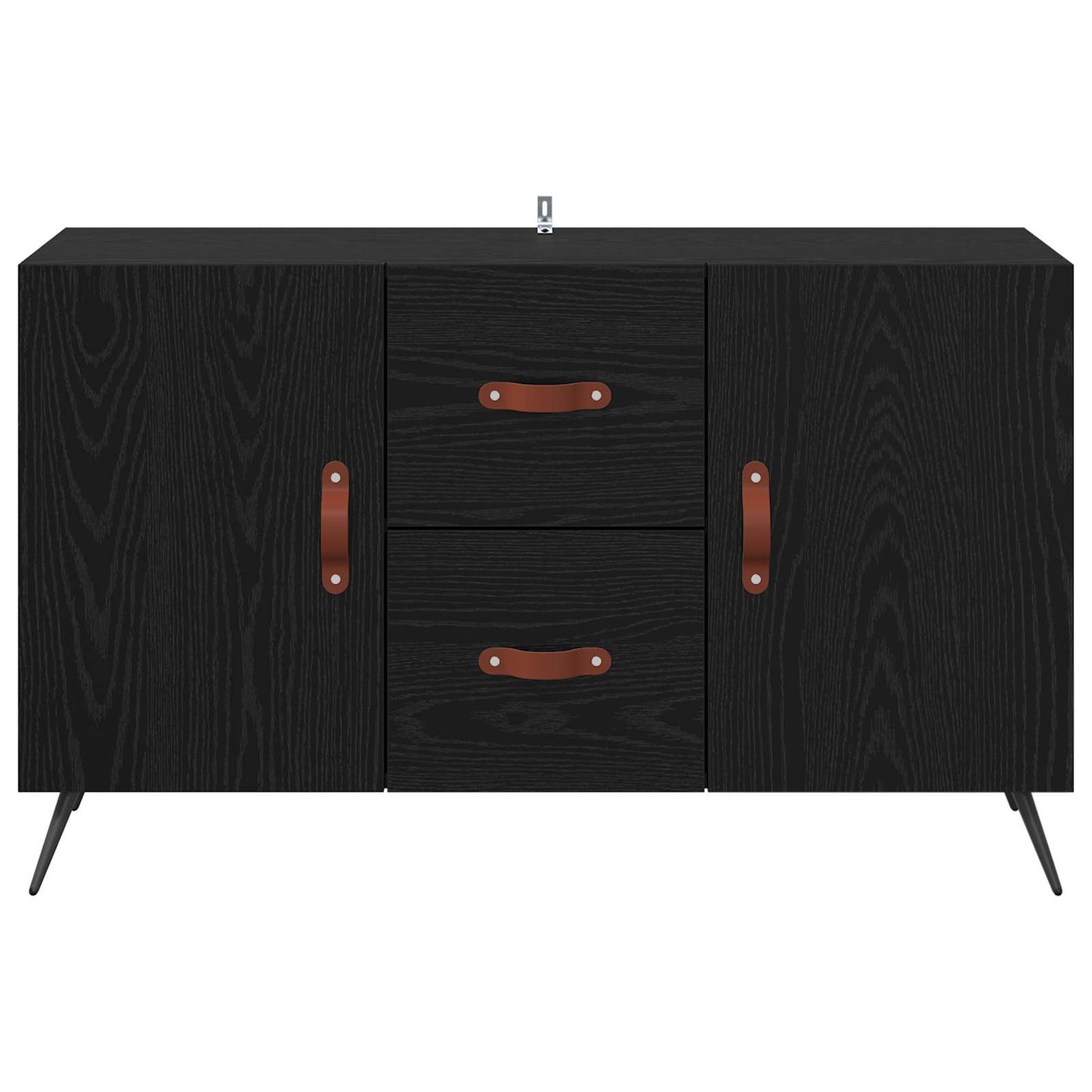 Sideboard Schwarz Eichen-Optik 100 x 36 x 60 cm Holzwerkstoff