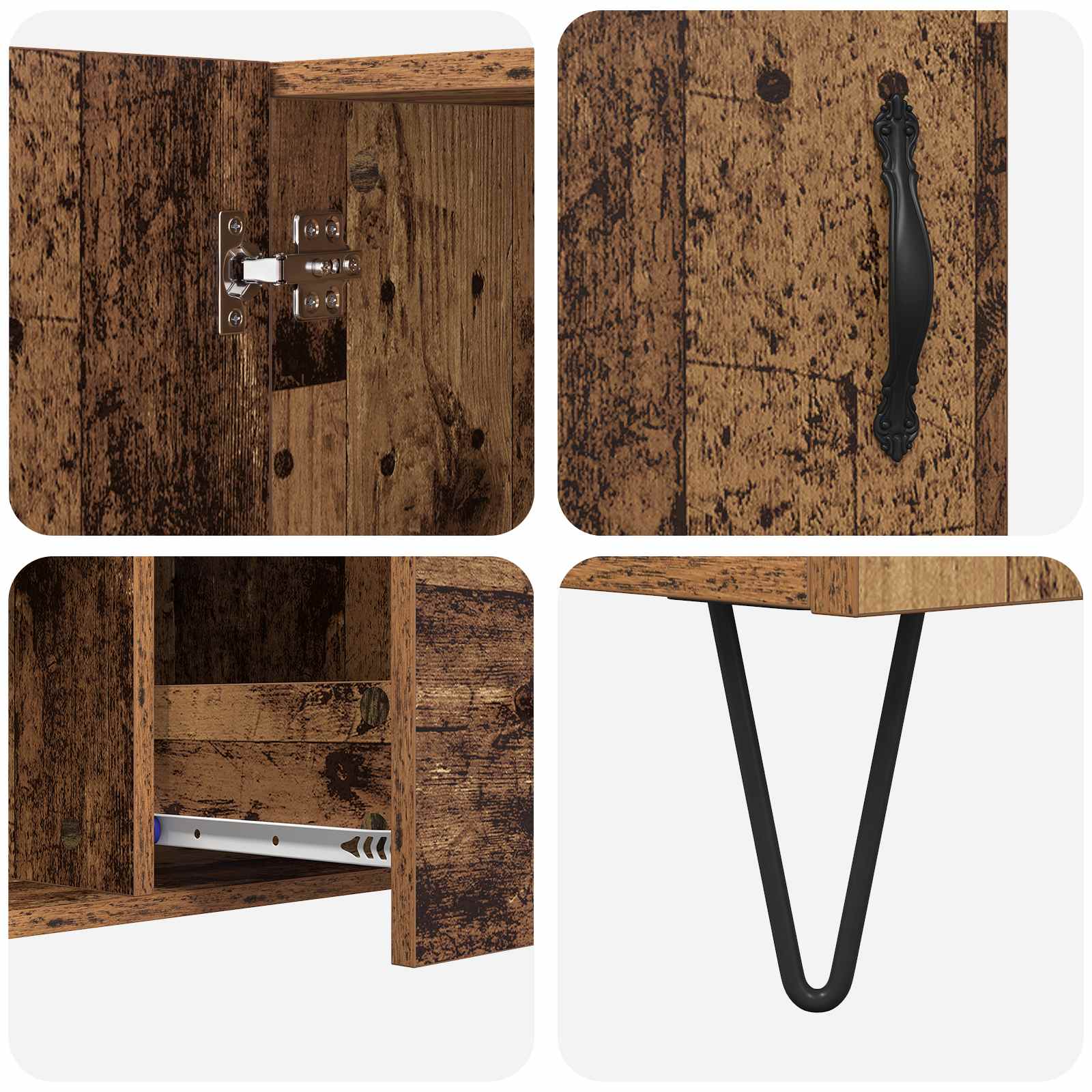 Sideboard Altholz 100 x 36 x 60 cm Holzwerkstoff