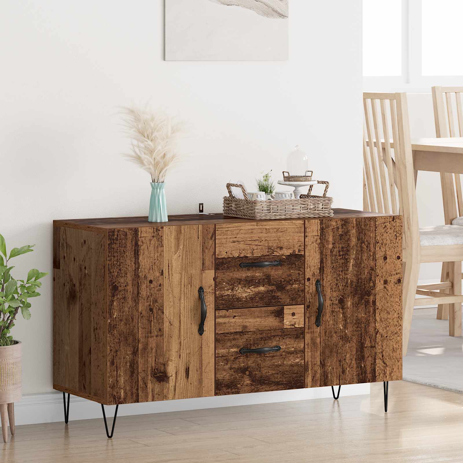 Sideboard Altholz 100 x 36 x 60 cm Holzwerkstoff