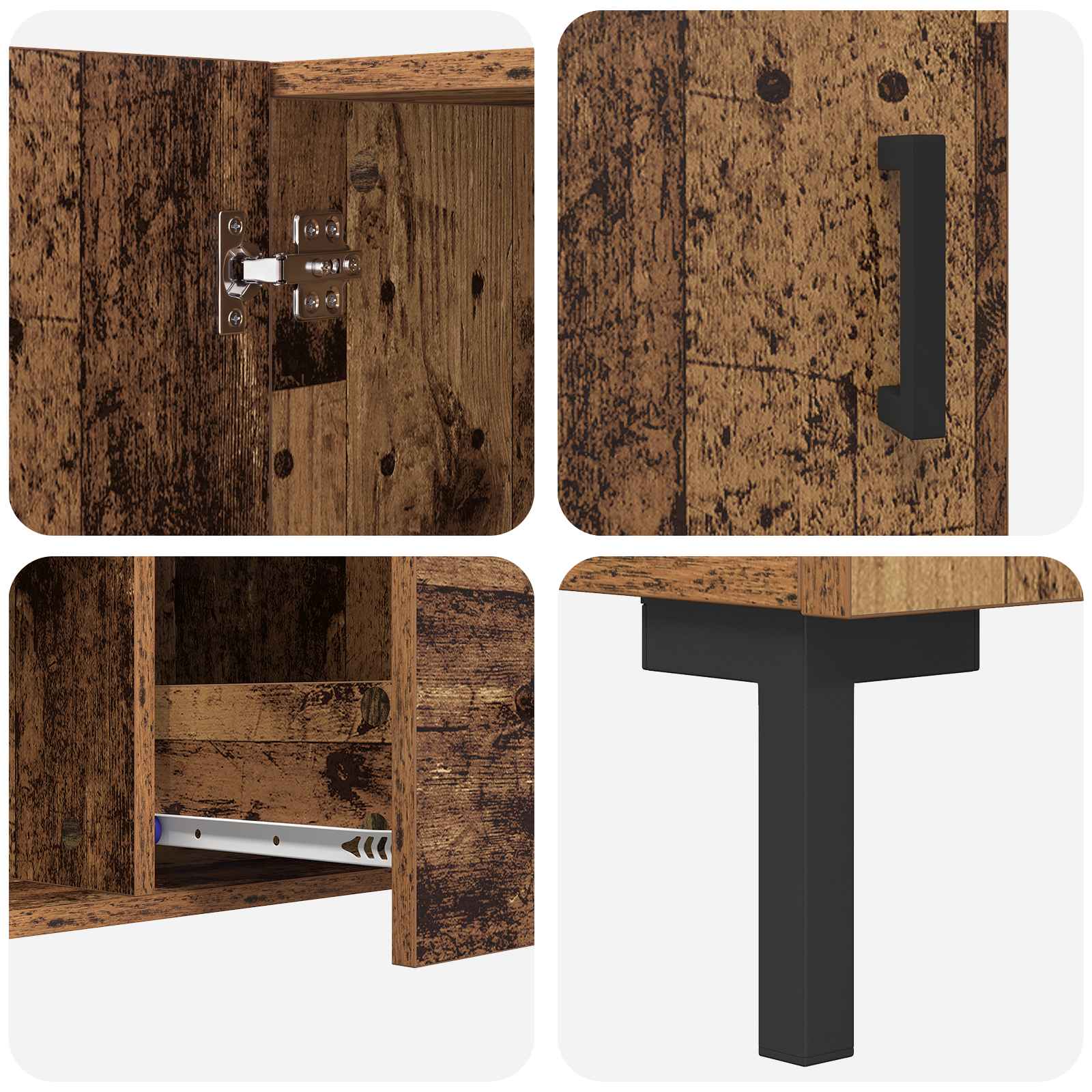 Sideboard Altholz 100 x 36 x 60 cm Holzwerkstoff