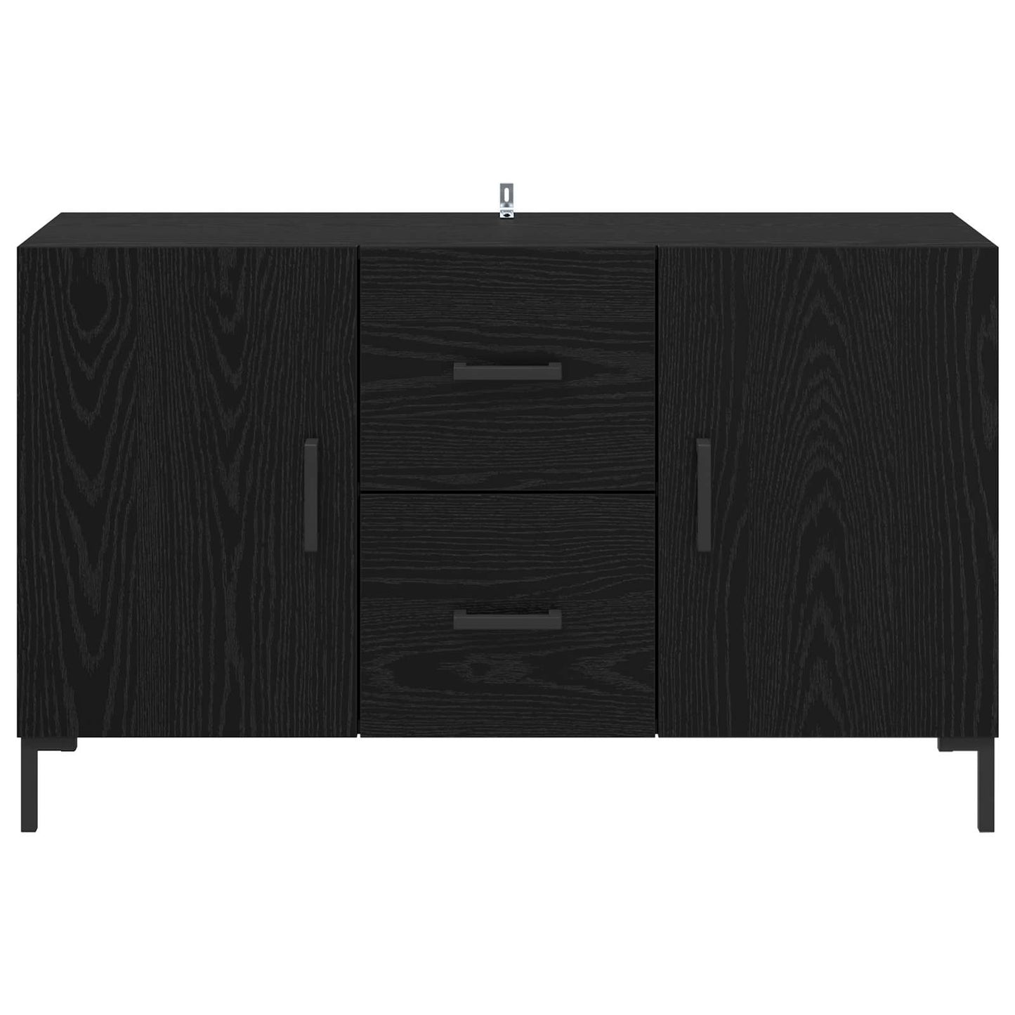 Sideboard Schwarz Eichen-Optik 100 x 36 x 60 cm Holzwerkstoff