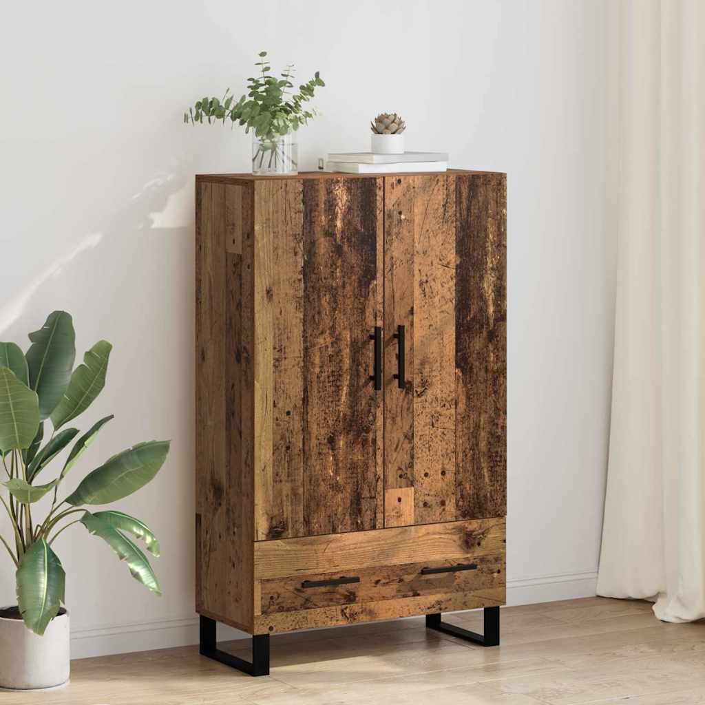 Highboard Altholz 69,5 x 30 x 115 cm Holzwerkstoff