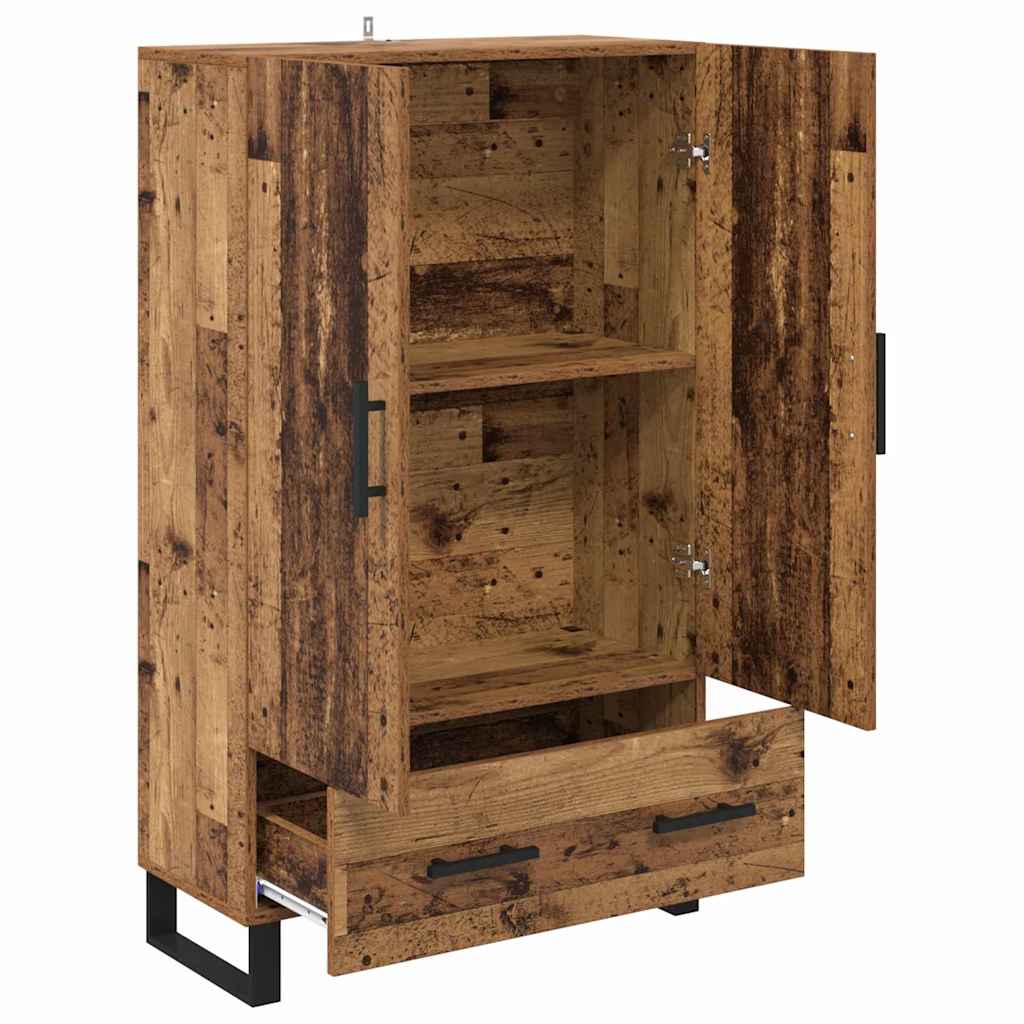Highboard Altholz 69,5 x 30 x 115 cm Holzwerkstoff