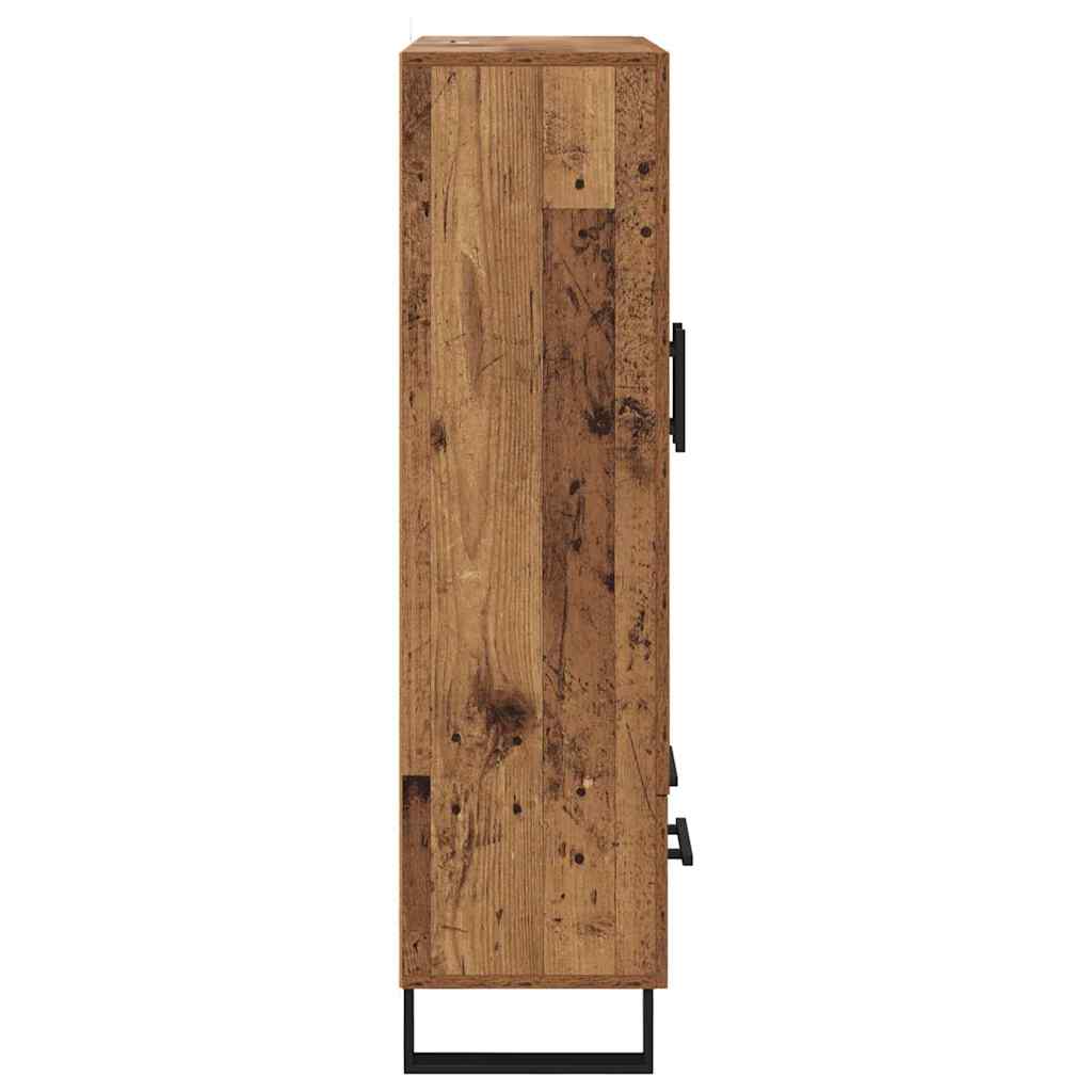 Highboard Altholz 69,5 x 30 x 115 cm Holzwerkstoff