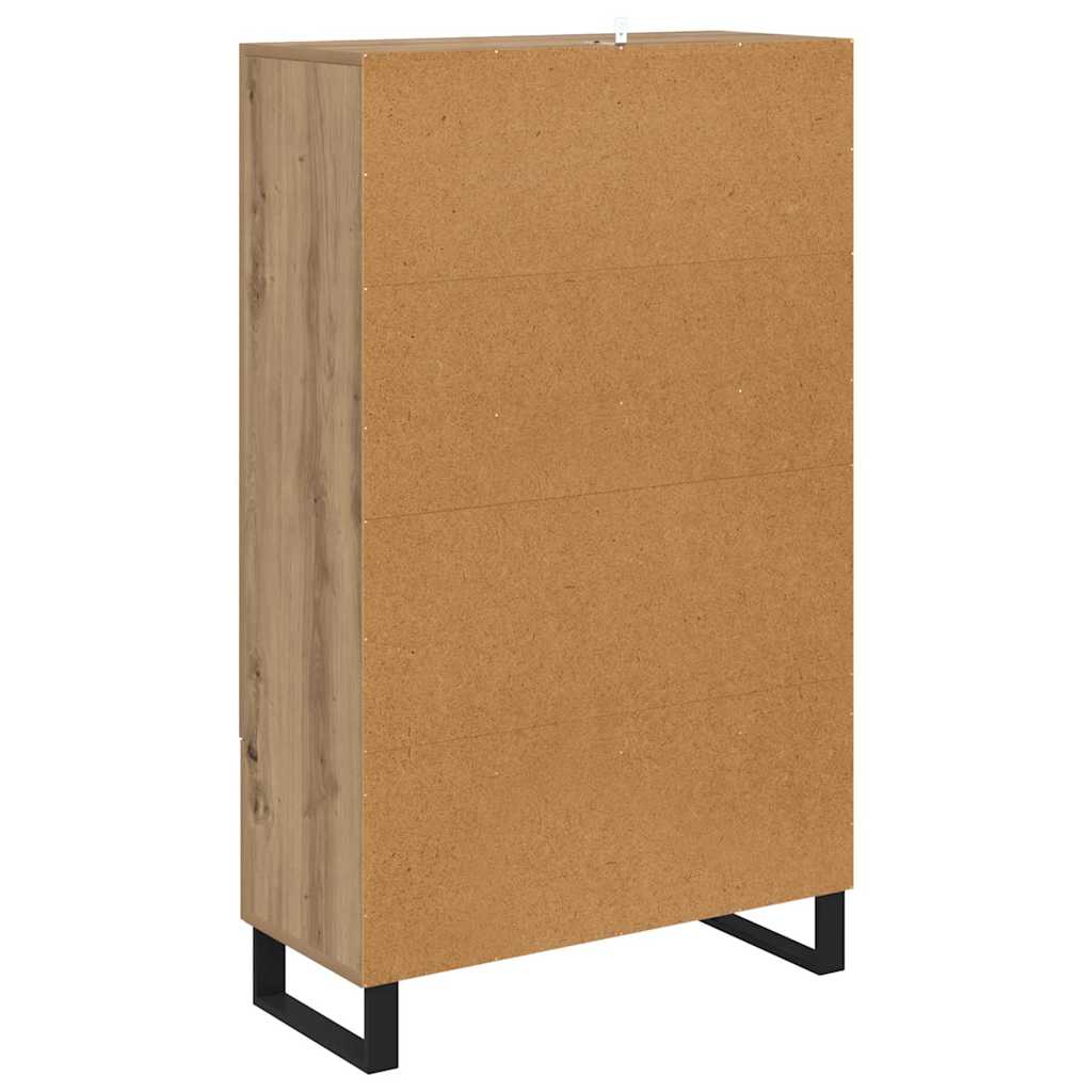 Highboard Artisan-Eiche 69,5 x 30 x 115 cm Holzwerkstoff