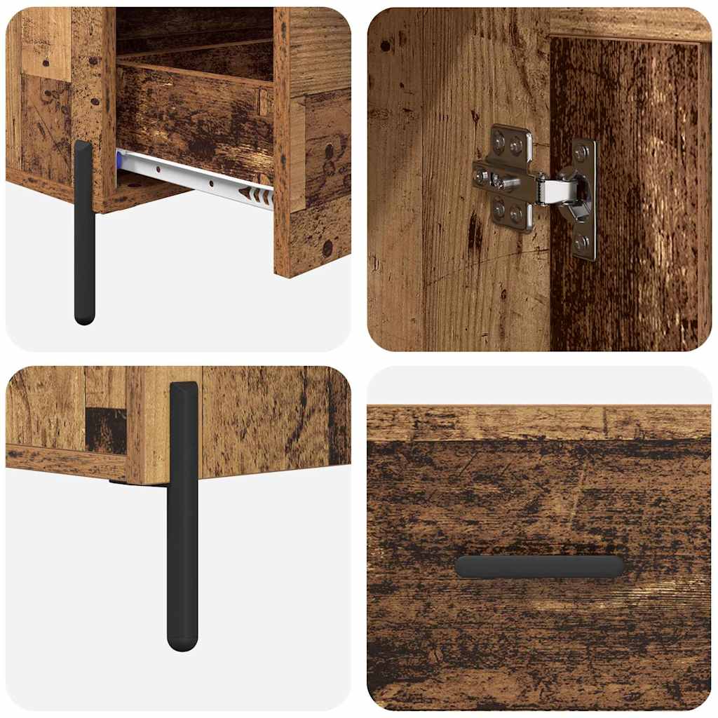 Highboard CORONA Altholz 69,5 x 31 x 115 cm Holzwerkstoff
