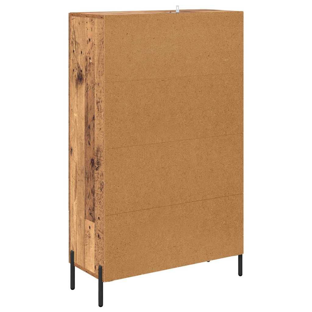 Highboard CORONA Altholz 69,5 x 31 x 115 cm Holzwerkstoff