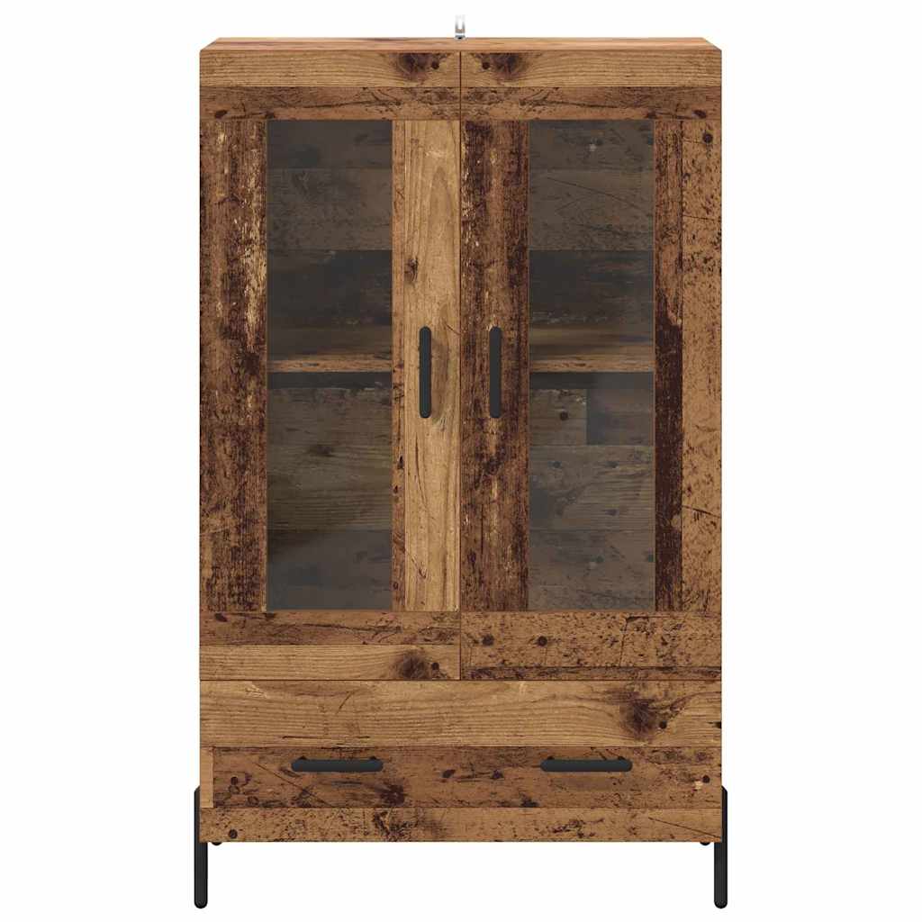 Highboard CORONA Altholz 69,5 x 31 x 115 cm Holzwerkstoff