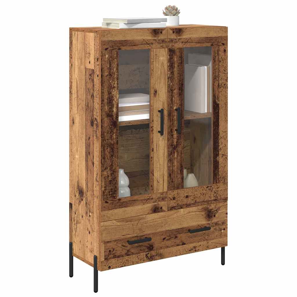 Highboard CORONA Altholz 69,5 x 31 x 115 cm Holzwerkstoff