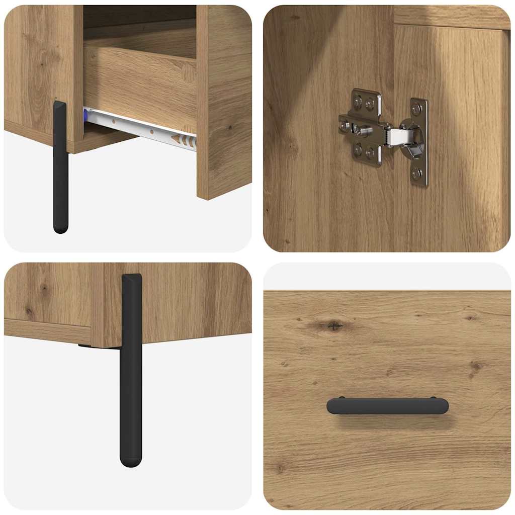 Highboard CORONA Artisan-Eiche 69,5 x 31 x 115 cm Holzwerkstoff