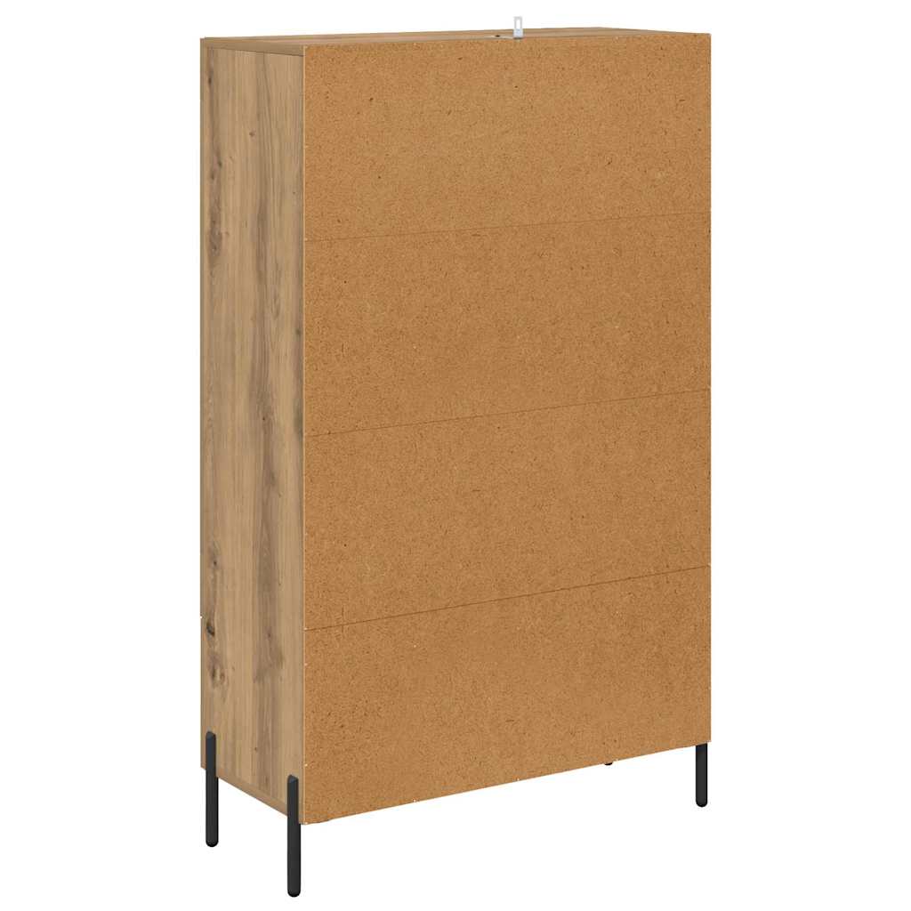 Highboard CORONA Artisan-Eiche 69,5 x 31 x 115 cm Holzwerkstoff