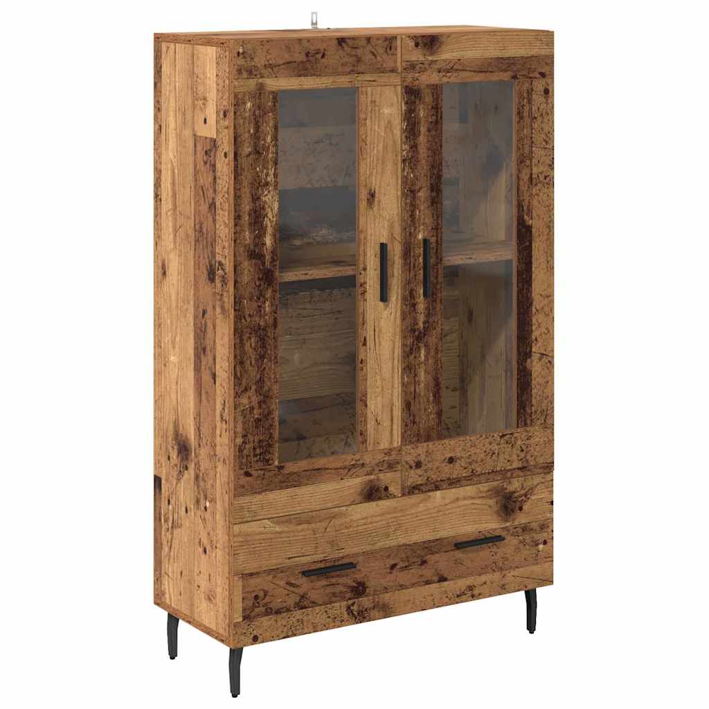 Highboard Altholz 69,5 x 31 x 115 cm Holzwerkstoff